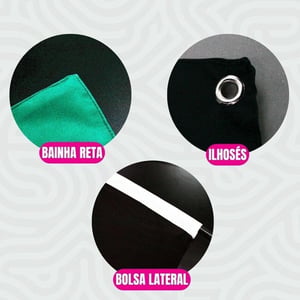 Bandeira Dupla-Face Personalizada Uso Profissional