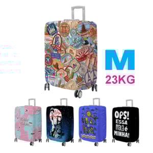 CAPA PARA MALAS (M) ACTIVE UV 50+  0.180 kg/m2 58CM X 40CM IMPRESSÃO ULTRA-HD EPSON CAVIDADES PARA ALÇAS FECHO DE ABERTURA FRETE GRÁTIS NAS COMPRAS ACIMA DE 100,00, CONSULTE AS REGIÕES.