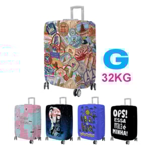 CAPA PARA MALAS (G) ACTIVE UV 50+  0.180 kg/m2 65CM X 42CM IMPRESSÃO ULTRA-HD EPSON CAVIDADES PARA ALÇAS FECHO DE ABERTURA FRETE GRÁTIS NAS COMPRAS ACIMA DE 100,00, CONSULTE AS REGIÕES.