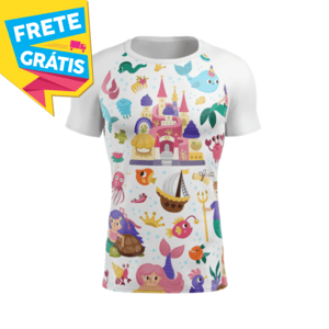 CAMISETA UV50+ FEMININA INFANTIL MALHA ACTIVE PROTEÇÃO SOLAR UV50+ PERSONALIZADA FEMININA INFANTIL 4X0 COR ULTRA-HD EPSON 92,5% POLIÉSTER | 7,5% ELASTANO IMPRESSÃO TOTAL / TINTA ORIGINAL MADE IN JAPAN FRETE GRÁTIS NAS COMPRAS ACIMA DE 100,00, CONSULTE AS REGIÕES.