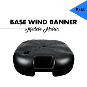 BASE WIND BANNER (P/M) POLIETILENO 35cm x 35cm x 9cm ENCHIMENTO ATÉ 9KG, COMPÁTIVEL COM TAMANHOS P e M ÁGUA OU AREIA ENCAIXE 3/4 / MODELO MALETA COM ALÇA, MAIS RESISTENTE FRETE GRÁTIS NAS COMPRAS ACIMA DE 100,00, CONSULTE AS REGIÕES.