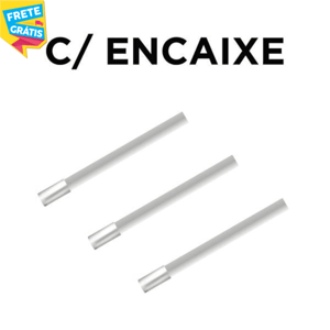 HASTE 111CM C/ ENCAIXE 7/8 Tubo de Alumínio Redondo 19,05mm (3/4) Cor Natural Parede de 1.0mm  FRETE GRÁTIS NAS COMPRAS ACIMA DE 100,00, CONSULTE AS REGIÕES.