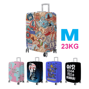 CAPA PARA MALAS (M) ACTIVE UV 50+  0.180 kg/m2 58CM X 40CM IMPRESSÃO ULTRA-HD EPSON CAVIDADES PARA ALÇAS FECHO DE ABERTURA FRETE GRÁTIS NAS COMPRAS ACIMA DE 100,00, CONSULTE AS REGIÕES.