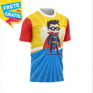 CAMISETA HELANCA PLUS  MASCULINA INFANTIL HELANCA PLUS 0.120 G/M2 PERSONALIZADA MASCULINO INFANTIL 4X0 COR ULTRA-HD EPSON 100% POLIÉSTER IMPRESSÃO TOTAL / TINTA ORIGINAL MADE IN JAPAN FRETE GRÁTIS NAS COMPRAS ACIMA DE 100,00, CONSULTE AS REGIÕES.