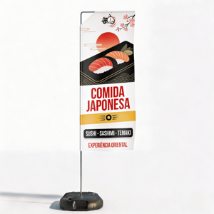 Wind Banner Full (GG) Personalizado Base Titan Black Modelo Maleta com Alça 3.20m x 0.65m Dupla-Face | Impressão Ultra-HD Tecido TecnoSport 100% Sintético RETANGULAR / Estrutura de Alumínio Desmontável FRETE GRÁTIS NAS COMPRAS ACIMA DE 100,00, CONSULTE AS REGIÕES.