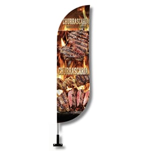 Wind Banner de Parede para Marketing Visual (GG) TECIDO TECNOSPORT 100% SINTÉTICO 3.45M X 0.65M DUPLA-FACE | IMPRESSÃO ULTRA-HD EPSON ESTRUTURA DE ALUMÍNIO DESMONTÁVEL EmbalagemFACA | PENA | VELA | ÂNGULO / SUPORTE DE AÇO FRETE GRÁTIS NAS COMPRAS ACIMA DE 100,00, CONSULTE AS REGIÕES.