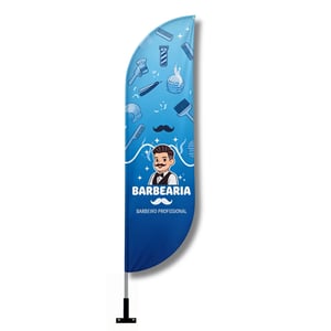 Wind Banner de Parede para Fachada (P) TECIDO TECNOSPORT 100% SINTÉTICO 1.85M X 0.65M DUPLA-FACE | IMPRESSÃO ULTRA-HD EPSON ESTRUTURA DE ALUMÍNIO DESMONTÁVEL EmbalagemFACA | PENA | VELA | ÂNGULO / SUPORTE DE AÇO FRETE GRÁTIS NAS COMPRAS ACIMA DE 100,00, CONSULTE AS REGIÕES.