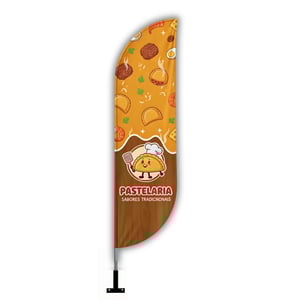 Wind Banner de Parede Promocional (G) TECIDO TECNOSPORT 100% SINTÉTICO 2.90M X 0.65M DUPLA-FACE | IMPRESSÃO ULTRA-HD EPSON ESTRUTURA DE ALUMÍNIO DESMONTÁVEL EmbalagemFACA | PENA | VELA | ÂNGULO / SUPORTE DE AÇO FRETE GRÁTIS NAS COMPRAS ACIMA DE 100,00, CONSULTE AS REGIÕES.