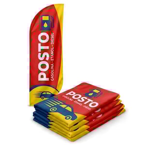 Tecido Wind Banner Promocional (P) TECIDO TECNOSPORT 100% SINTÉTICO 1.50M X 0.65M IMPRESSÃO ULTRA-HD EPSON DUPLA-FACE COSTURA INTERNA / FACA | PENA | VELA | ÂNGULO FRETE GRÁTIS NAS COMPRAS ACIMA DE 100,00, CONSULTE AS REGIÕES.