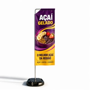 Wind Banner Full Publicitário (M) Base Titan Black Modelo Maleta com Alça 2.70m x 0.65m Dupla-Face | Impressão Ultra-HD Tecido TecnoSport 100% Sintético RETANGULAR / Estrutura de Alumínio Desmontável FRETE GRÁTIS NAS COMPRAS ACIMA DE 100,00, CONSULTE AS REGIÕES.