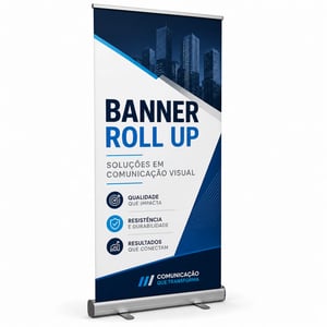 ROLL-UP COMPLETO TECIDO ALUMÍNIO | POLIESTIRENO 2.0M X 0.80M 4X0 COR ULTRA-HD EPSON TECIDO DTEX COMPLETO FRETE GRÁTIS NAS COMPRAS ACIMA DE 100,00, CONSULTE AS REGIÕES.