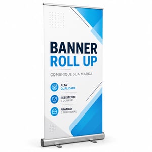ROLL-UP COMPLETO LONA ALUMÍNIO | POLIESTIRENO 2.0M X 0.80M 4X0 COR ULTRA-HD EPSON LONA IMPRESSÃO DIGITAL 400GR COMPLETO FRETE GRÁTIS NAS COMPRAS ACIMA DE 100,00, CONSULTE AS REGIÕES.