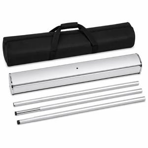 ROLL-UP EXPOSITOR ALUMÍNIO | POLIESTIRENO 2.0M X 0.80M RETRÁTIL NÃO ACOMPANHA TECIDO OU LONA COM ETOJO CASE FRETE GRÁTIS NAS COMPRAS ACIMA DE 100,00, CONSULTE AS REGIÕES.