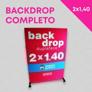 BACKDROP DUPLA-FACE 2000x1400mm OXFORD HD 2M X 1.40M 4X4 CORES DUPLA-FACE TUBOS DE ALUMÍNIO DESMONTÁVEL FRETE GRÁTIS NAS COMPRAS ACIMA DE 100,00, CONSULTE AS REGIÕES.