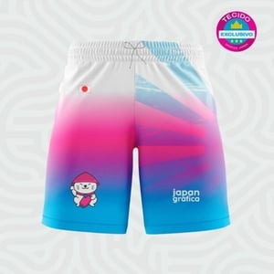 BERMUDA CONFORT DRY-FIT COM ELASTANO TECIDO EXCLUSIVO JAPAN IMPRESSÃO ULTRA-HD EPSON 97% POLIÉSTER / 3% ELASTANO COM ELÁSTICO E CORDÃO FRETE GRÁTIS NAS COMPRAS ACIMA DE 100,00, CONSULTE AS REGIÕES.