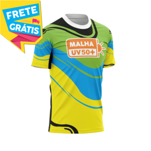 CAMISETA UV50+ MASCULINA MALHA ACTIVE PROTEÇÃO SOLAR UV50+ PERSONALIZADA MASCULINO ADULTO 4X0 COR ULTRA-HD EPSON 92,5% POLIÉSTER | 7,5% ELASTANO IMPRESSÃO TOTAL | TINTA ORIGINAL MADE IN JAPAN FRETE GRÁTIS NAS COMPRAS ACIMA DE 100,00, CONSULTE AS REGIÕES.