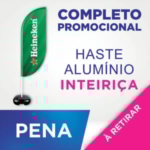 WIND PROMOCIONAL PENA (P) TECIDO TECNOSPORT 100% SINTÉTICO 1.85M X  0.65M DUPLA-FACE | IMPRESSÃO ULTRA-HD EPSON ESTRUTURA DE ALUMÍNIO INTEIRIÇA COSTURA OVERLOQUE EXTERNO BASE TITAN BLACK COM ALÇA
