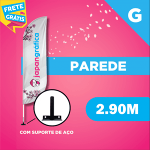 WIND BANNER PAREDE (G) TECIDO TECNOSPORT 100% SINTÉTICO 2.90M X 0.65M DUPLA-FACE | IMPRESSÃO ULTRA-HD EPSON ESTRUTURA DE ALUMÍNIO DESMONTÁVEL FACA | PENA | VELA | ÂNGULO | SUPORTE DE AÇO FRETE GRÁTIS NAS COMPRAS ACIMA DE 100,00, CONSULTE AS REGIÕES.