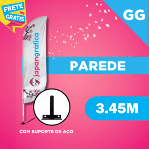 WIND BANNER PAREDE (GG) TECIDO TECNOSPORT 100% SINTÉTICO 3.45M X 0.65M DUPLA-FACE | IMPRESSÃO ULTRA-HD EPSON ESTRUTURA DE ALUMÍNIO DESMONTÁVEL FACA | PENA | VELA | ÂNGULO | SUPORTE DE AÇO FRETE GRÁTIS NAS COMPRAS ACIMA DE 100,00, CONSULTE AS REGIÕES.