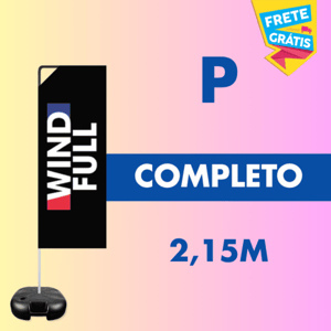 WIND FULL COMPLETO (P) Base Titan Black Modelo Maleta com Alça 2.15m x 0.65m Dupla-Face | Impressão Ultra-HD Tecido TecnoSport 100% Sintético RETANGULAR | Estrutura de Alumínio Desmontável FRETE GRÁTIS NAS COMPRAS ACIMA DE 100,00, CONSULTE AS REGIÕES.