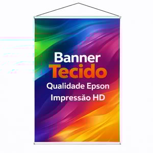 Banner em Tecido Tecido Fibra Sintética DTEX Tamanho Personalizado 4x0 Cor Impressão Ultra-HD Sublimática Pedido mínimo R$ 100,00 FRETE GRÁTIS NAS COMPRAS ACIMA DE 100,00, CONSULTE AS REGIÕES.