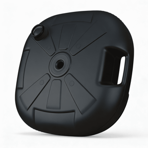 BASE WIND BANNER (G/GG) POLIETILENO 43cm x 43cm x 14cm ENCHIMENTO ATÉ 13KG ÁGUA OU AREIA ENCAIXE 3/4 / MODELO MALETA COM ALÇA, MAIS RESISTENTE FRETE GRÁTIS NAS COMPRAS ACIMA DE 100,00, CONSULTE AS REGIÕES.