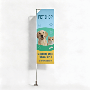 Wind Banner Parede Full Médio Completo com Hastes e Suporte de Aço 2.70m x 0.65m Estrutura de Alumínio Desmontável RETANGULAR Embalagem | Dupla-Face 4 x 4 FRETE GRÁTIS NAS COMPRAS ACIMA DE 100,00, CONSULTE AS REGIÕES.