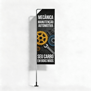 Wind Banner Parede Full Extra Grande Completo com Hastes e Suporte de Aço 3.20m x 0.65m Dupla-Face 4 x 4 RETANGULAR Embalagem | Estrutura de Alumínio Desmontável FRETE GRÁTIS NAS COMPRAS ACIMA DE 100,00, CONSULTE AS REGIÕES.