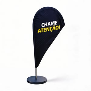 Mini Wind Banner para Divulgação HASTES DE ALUMÍNIO GOTA 4X0 COR ULTRA-HD EPSON TECIDO DUPLA-FACE 100% POLIÉSTER SUPORTE REDONDO 🚚 FRETE E ARTE GRÁTIS PARA O ESTADO DE SÃO PAULO!