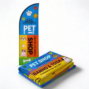 Tecido Wind Banner Fibra para Divulgação (G) TECNOSPORT 2.50M X 0.65M 4 X 4 CORES DUPLA-FACE  FACA | PENA | VELA | ÂNGULO 🚚 FRETE E ARTE GRÁTIS PARA O ESTADO DE SÃO PAULO!