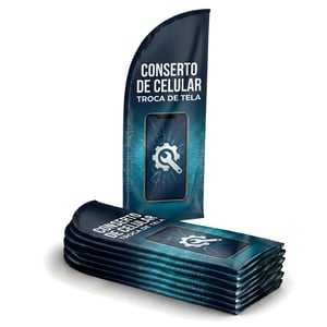 Tecido Wind Banner Promocional para Lojas FACA (P) TECIDO TECNOSPORT 100% SINTÉTICO 1.50M X 0.65M DUPLA-FACE | IMPRESSÃO ULTRA-HD EPSON LINHA BRANCA COSTURA OVERLOQUE EXTERNO 🚚 FRETE E ARTE GRÁTIS PARA O ESTADO DE SÃO PAULO!