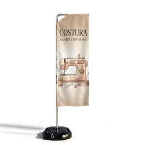 Wind Banner Full para Divulgação (GG) Base Titan Black Modelo Maleta com Alça 3.20m x 0.65m Dupla-Face | Impressão Ultra-HD Tecido TecnoSport 100% Sintético RETANGULAR | Estrutura de Alumínio Desmontável 🚚 FRETE E ARTE GRÁTIS PARA O ESTADO DE SÃO PAULO!