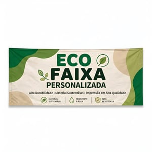 ECO Faixa HD 70cm Tecido Fibra Sintética DTEX  4x0 Cor Impressão Ultra-HD Sublimática  🚚 FRETE E ARTE GRÁTIS PARA O ESTADO DE SÃO PAULO!