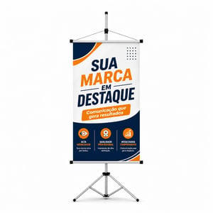 ECO BANNER C/ TRIPÉ COMPLETO ALUMÍNIO TRIPÉ C/ 2.20M 4x0 CORES ULTRA HD TECIDO ECO SINTÉTICO COMPLETO | AMBIENTE INTERNO 🚚 FRETE E ARTE GRÁTIS PARA O ESTADO DE SÃO PAULO!