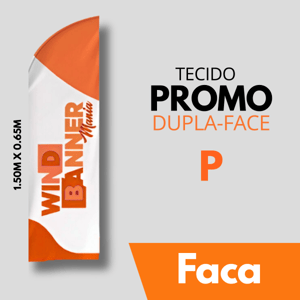 TECIDO PROMOCIONAL FACA (P) TECIDO TECNOSPORT 100% SINTÉTICO 1.50M X 0.65M DUPLA-FACE | IMPRESSÃO ULTRA-HD EPSON LINHA BRANCA COSTURA OVERLOQUE EXTERNO FRETE GRÁTIS NAS COMPRAS ACIMA DE 100,00, CONSULTE AS REGIÕES.