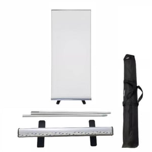 ESTRUTURA ROLL-UP Alumínio/Poliestireno 2.0m x 80cm   NÃO ACOMPANHA TECIDO FRETE GRÁTIS NAS COMPRAS ACIMA DE 100,00, CONSULTE AS REGIÕES.