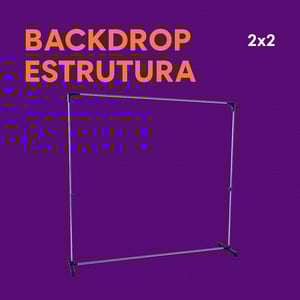 BACKDROP ESTRUTURA 2000x2000mm ALUMÍNIO DESMONTÁVEL 3 A 5 DIAS ÚTEIS + FRETE   EMBALAGEM FRETE GRÁTIS NAS COMPRAS ACIMA DE 100,00, CONSULTE AS REGIÕES.