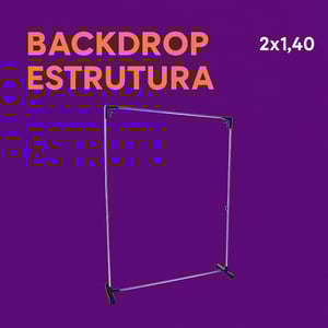 BACKDROP ESTRUTURA 2000x1400mm ALUMÍNIO DESMONTÁVEL 3 A 5 DIAS ÚTEIS + FRETE   EMBALAGEM FRETE GRÁTIS NAS COMPRAS ACIMA DE 100,00, CONSULTE AS REGIÕES.