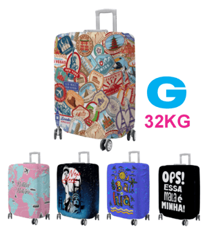 CAPA PARA MALAS (G) ACTIVE UV 50+ 0.180 kg/m2 65CM X 42CM IMPRESSÃO ULTRA-HD EPSON CAVIDADES PARA ALÇAS FECHO DE ABERTURA FRETE GRÁTIS NAS COMPRAS ACIMA DE 100,00, CONSULTE AS REGIÕES.