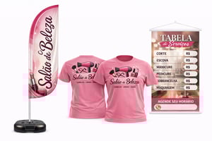 KIT SALÃO DE BELEZA Kit personalizado completo KIT PERSONALIZADO IMPRESSÃO 4X0 ULTRA-HD MIMAKI Modelos PENA-FACA-VELA-ÂNGULO 1 WIND+ 2 CAMISETAS+ 1 BANNER FRETE GRÁTIS NAS COMPRAS ACIMA DE 100,00, CONSULTE AS REGIÕES.