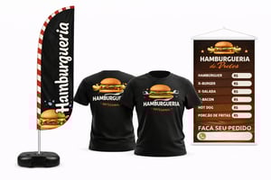 KIT LANCHONETES Kit personalizado completo KIT PERSONALIZADO IMPRESSÃO 4X0 ULTRA-HD MIMAKI Modelos PENA-FACA-VELA-ÂNGULO 1 WIND+ 2 CAMISETAS+ 1 BANNER FRETE GRÁTIS NAS COMPRAS ACIMA DE 100,00, CONSULTE AS REGIÕES.