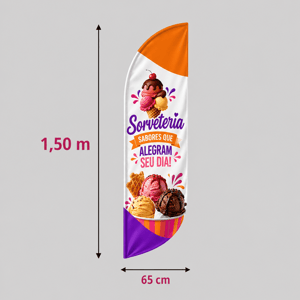 TECIDO PARA WIND BANNER P Tecido TecnoSport 100% Poliéster 1.50M X 0.65M 4x4 Cor Dupla-Face Impressão EPSON Ultra HD Sublimática Embalagem FACA | PENA | VELA | ÂNGULO