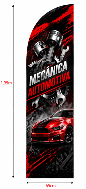 TECIDO PARA WIND BANNER M Tecido TecnoSport 100% Poliéster 1.95M X 0.65M 4x4 Cor Dupla-Face Impressão EPSON Ultra HD Sublimática Embalagem FACA | PENA | VELA | ÂNGULO