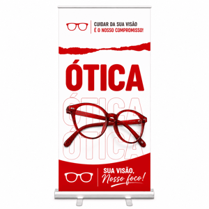 ECO ROLL-UP COMPLETO Alumínio/Poliestireno 2.0m x 80cm 4x0 Tecido ECO Sintético Completo FRETE GRÁTIS NAS COMPRAS ACIMA DE 100,00, CONSULTE AS REGIÕES.