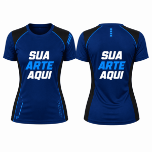 CAMISETA UV50+ PROTEÇÃO SOLAR FEMININA MALHA ACTIVE PROTEÇÃO SOLAR UV50+ PERSONALIZADA MASCULINO 4X0 COR ULTRA-HD EPSON 92,7% POLIÉSTER E 7,5% ELASTANO IMPRESSÃO TOTAL TINTA ORIGINAL EPSON