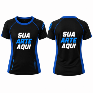 CAMISETA UV50+ PROTEÇÃO SOLAR INFANTI FEMININA MALHA ACTIVE PROTEÇÃO SOLAR UV50+ PERSONALIZADA MASCULINO 4X0 COR ULTRA-HD EPSON 92,7% POLIÉSTER E 7,5% ELASTANO IMPRESSÃO TOTAL TINTA ORIGINAL EPSON