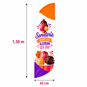 TECIDO PARA WIND BANNER P Tecido TecnoSport 100% Poliéster 1.50M X 0.65M 4x4 Cor Dupla-Face Impressão EPSON Ultra HD Sublimática Embalagem FACA | PENA | VELA | ÂNGULO