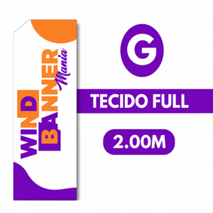 TECIDO WIND BANNER RETANGULAR G Tecido TecnoSport 100% Poliéster 2.0M X 0.65M 4x4 Cor Dupla-Face Impressão EPSON Ultra HD Sublimática Costura Reta, RETANGULAR FRETE GRÁTIS NAS COMPRAS ACIMA DE 100,00, CONSULTE AS REGIÕES.