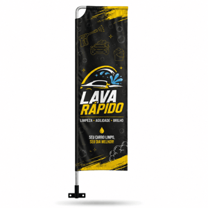 WIND BANNER PAREDE RETANGULAR G Completo com Hastes e Suporte de Aço 2.70m x 0.65m Dupla-Face 4 x 4 RETANGULAR Embalagem / Estrutura de Alumínio Desmontável FRETE GRÁTIS NAS COMPRAS ACIMA DE 100,00, CONSULTE AS REGIÕES.