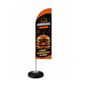 WIND BANNER FACA COSTURA EXTERNA TECIDO TECNOSPORT 100% SINTÉTICO 2.50M X 0.65M DUPLA-FACE | IMPRESSÃO ULTRA-HD EPSON ESTRUTURA DE ALUMÍNIO INTEIRIÇA COSTURA OVERLOQUE EXTERNO 